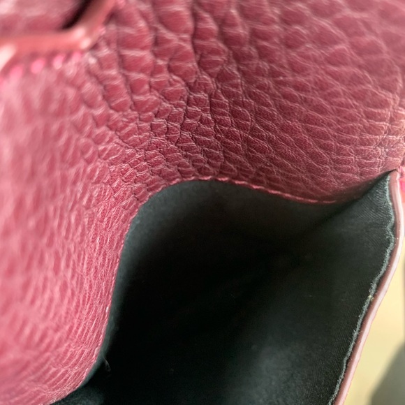 COLAB Women Technology Crossbody Bag Pebbled Faux Leather Phone Purse/Maroon - Picture 6 of 9